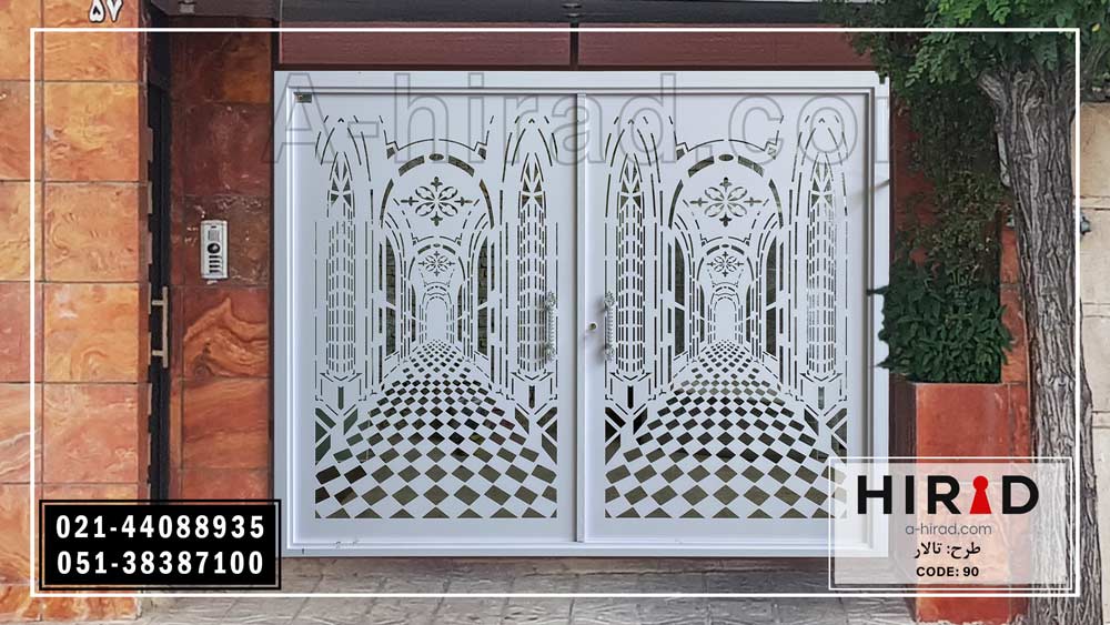 درب دولنگه مخصوص ورودی حیاط هیراد