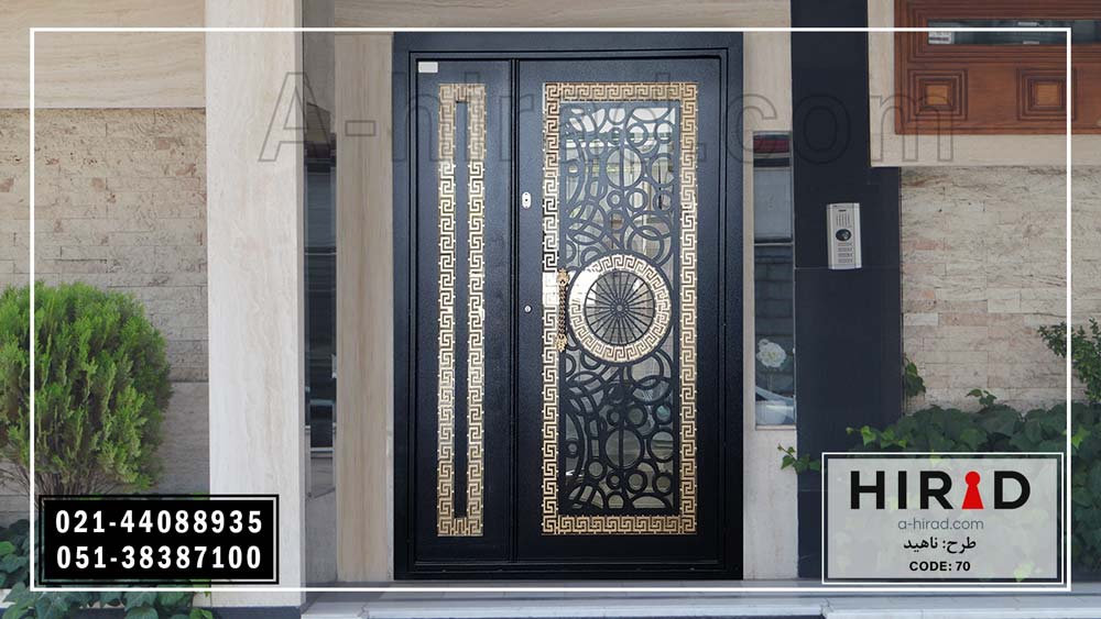 درب فلزی زیبا و جدید هیراد طرح ناهید
