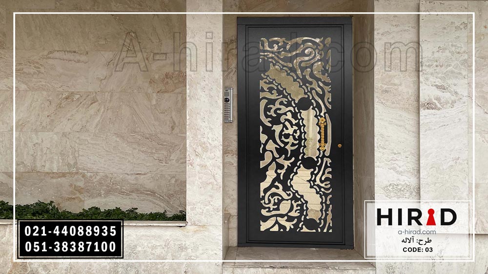 درب فلزی لیزری تک لنگه کد1003