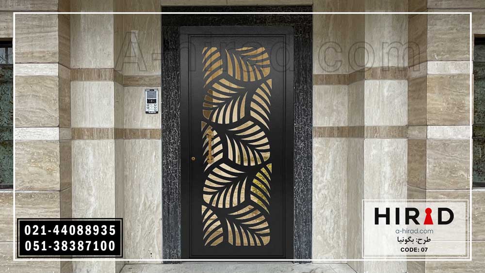 درب  فلزی لیزری تک لنگه هیراد