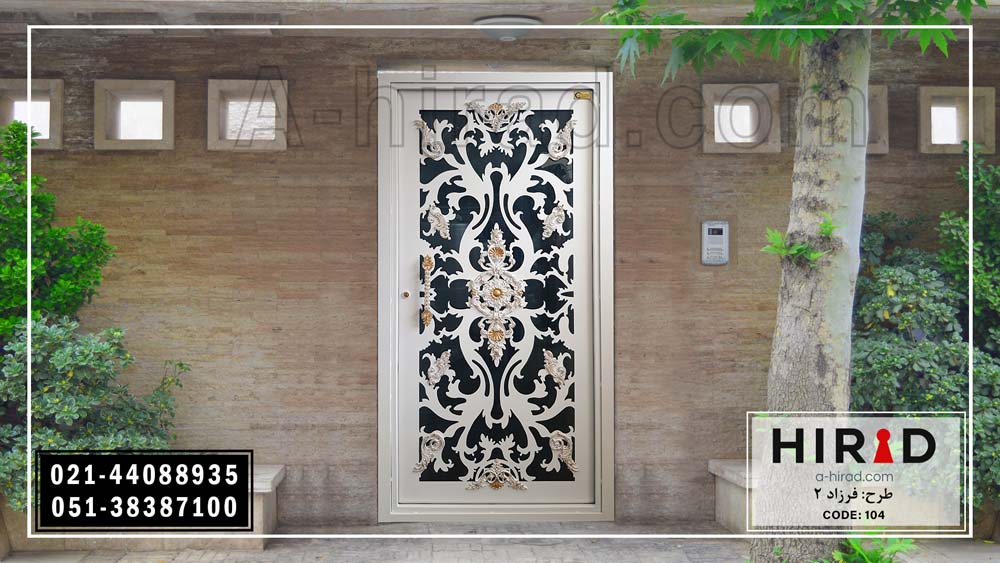 تصویر درب فلزی CNC هیراد ویژه نفررو ساختمان 