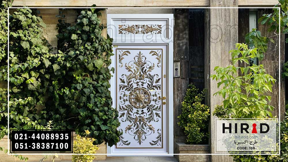 درب تک لنگه فلزی آماده کد 10108 طرح اکسپریا