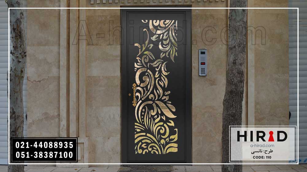 درب فلزی نفررو ساده و شیک کد 10110 طرح نانسی هیراد