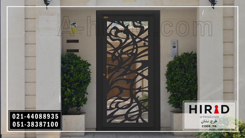 درب فلزی لیزری تک لنگه هیراد ویژه ورودی نفررو ساختمان