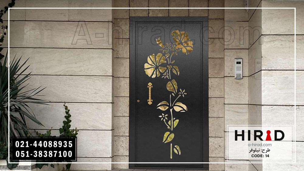 درب فلزی لیزری طرح نیلوفرهیراد