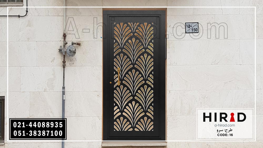 درب تک لنگه طرح سروبا ابعاد استاندارد هیراد