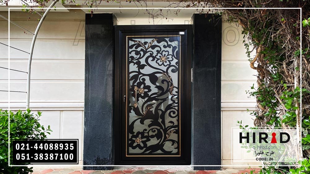 درب فلزی ساده و شیک فلورا