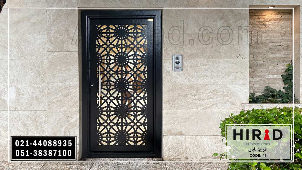 درب فلزی لیزری تک لنگه