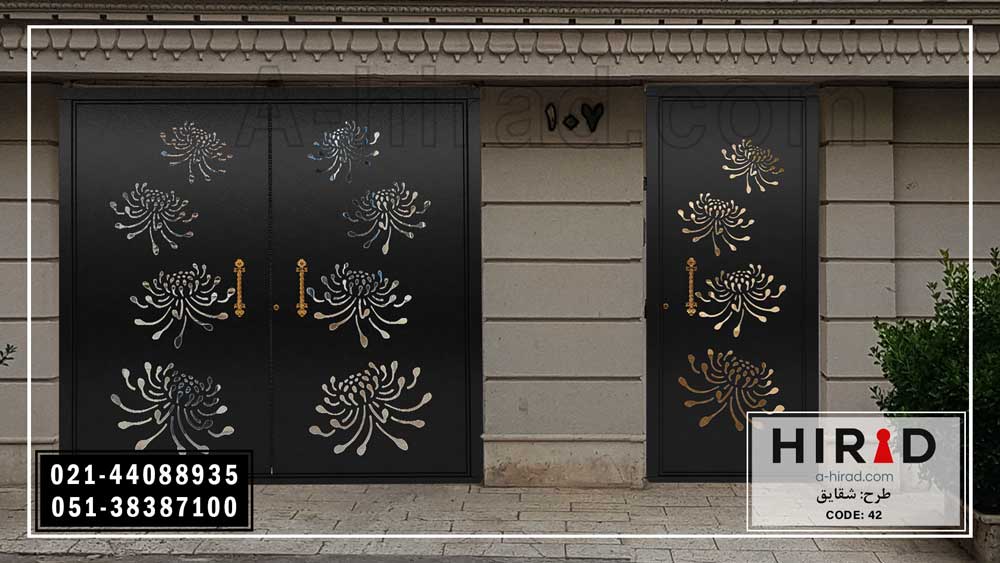 درب ورودی ساختمان با امنیت بالا تولید شرکت هیراد