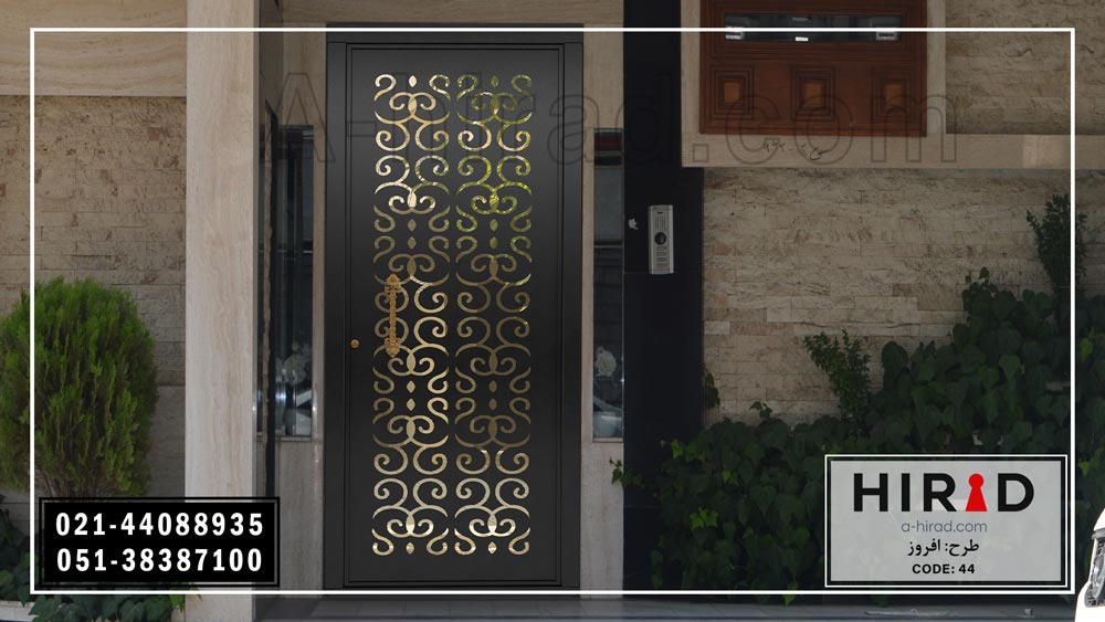 درب فلزی تک لنگه هیراد تولید شده تحت نظارت واحد کنترل کیفیت