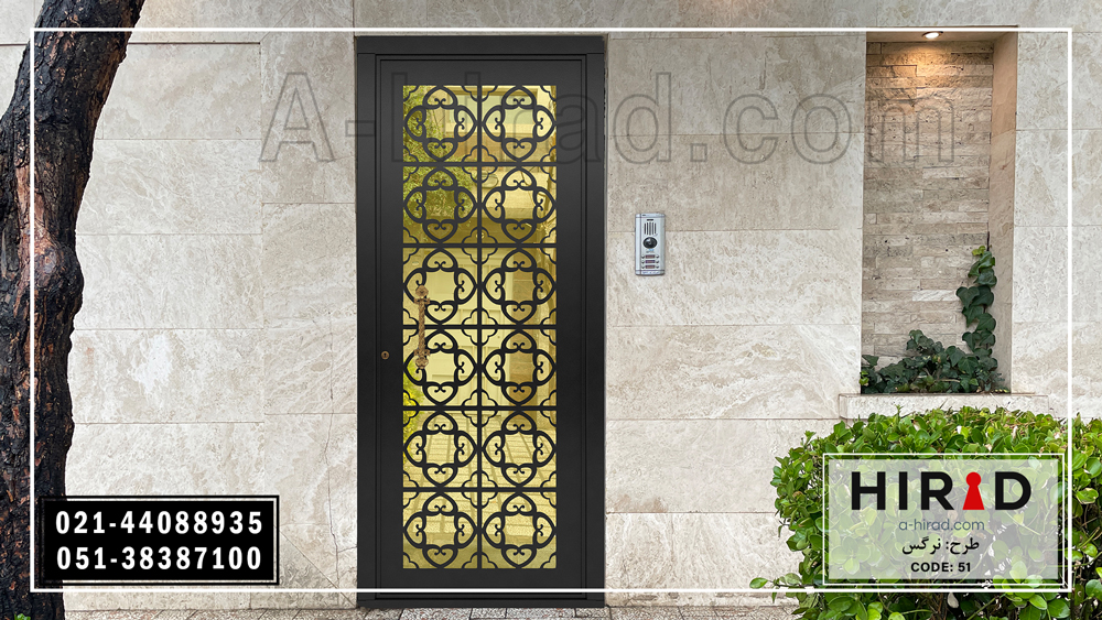 تصویر درب فلزی لوکس کد 1051 تولید شده هیراد