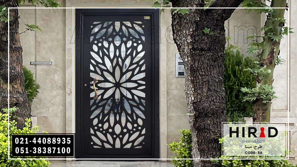 درب حیاط تک لنگه هیراد همراه با شناسنامه مشخصات آماده ارسال 