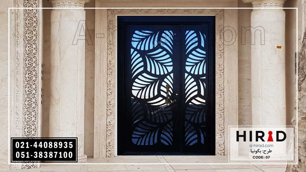 درب فلزی لیزری یک و نیم لنگه