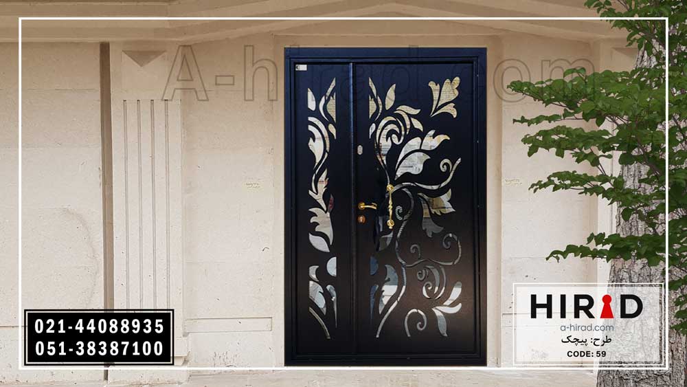 درب فلزی لیزری یک و نیم لنگه نفر رو با شیشه سکوریت نشکن