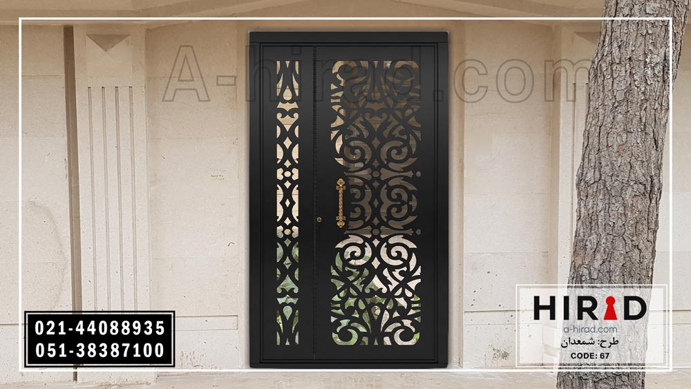 آسایش خیال با درب ایمن و ضد سرقت فلزی لیزری کد 1567 هیراد