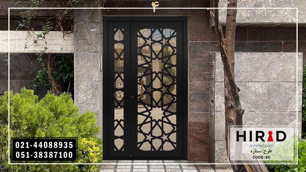 درب فلزی سی ان سی هیراد زیبا و پر فروش