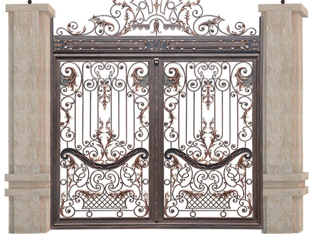 درب فرفورژه&nbsp; ورودی باغ ویلا کد DFF-07